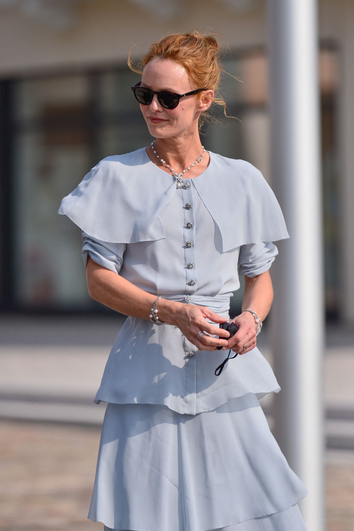 Vanessa Paradis à l'inauguration de Gabrielle Chanel Square