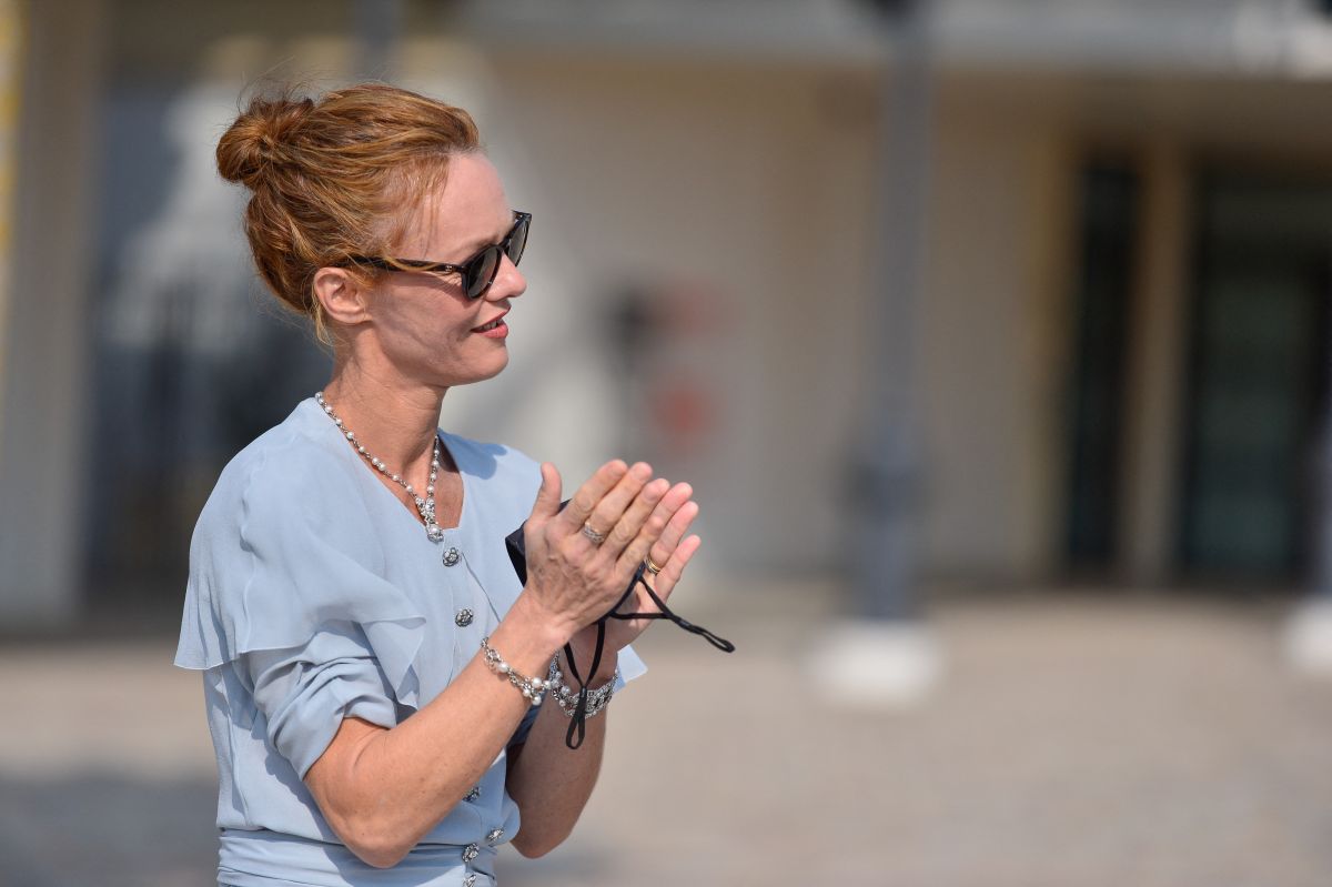 Vanessa Paradis à l'inauguration de Gabrielle Chanel Square